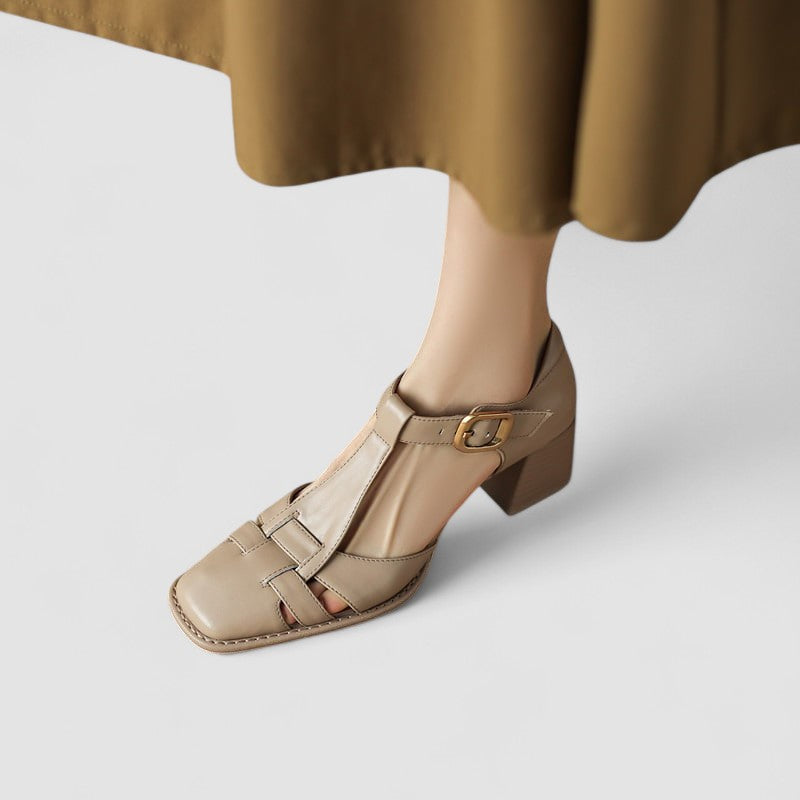 Elyxiana | Talons blocs orthopédiques avec bride en T